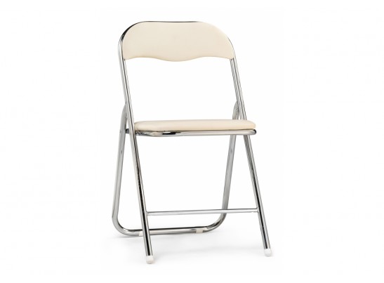 Стул на металлокаркасе Fold 1 складной beige / chrome