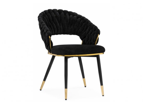 Стул на металлокаркасе Rakel black / gold