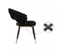 Стул на металлокаркасе Rakel black / gold