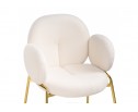 Стул на металлокаркасе Kalipso white / gold