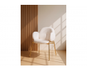 Стул на металлокаркасе Kalipso white / gold