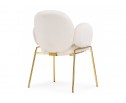 Стул на металлокаркасе Kalipso white / gold