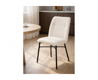 Стул на металлокаркасе Denis beige / black