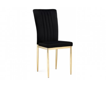 Стул на металлокаркасе Rek black / gold