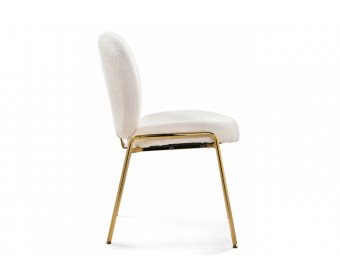 Стул на металлокаркасе Kalipso 1 white / gold