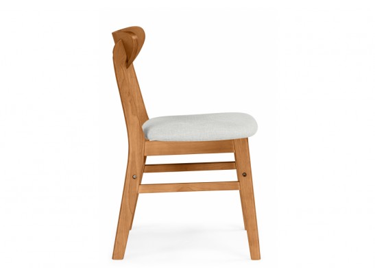 Деревянный стул Okava бежевый / орех