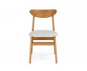 Деревянный стул Okava бежевый / орех