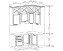 Кухня угловая Наоми" 1,8*1,2