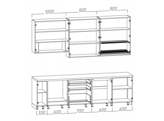 Кухонный гарнитур ЛОРИАН 2,8 в Ростове-на-Дону