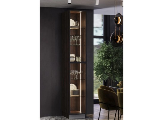 Пенал со стеклянными фасадами Милагро панорама 0,4