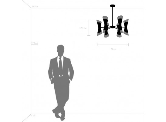 Люстра потолочная Strato Lightstar 817122 в Ростове-на-Дону