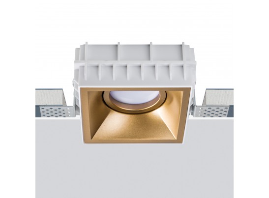 Комплект из светильника и рамки DOMINO QUAD MR16 ЗОЛОТО в Ростове-на-Дону