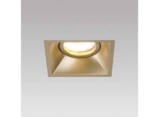 Комплект из светильника и рамки DOMINO QUAD MR16 ЗОЛОТО в Ростове-на-Дону
