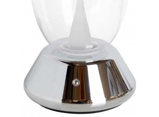 Настольная лампа диммируемая 10W 3000K прозрачный/хром Uovo III Lightstar 807904 в Ростове-на-Дону