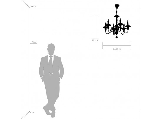 Люстра подвесная Azzurro Osgona 699064 в Ростове-на-Дону