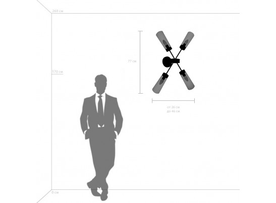 Настенно-потолочный светильник с универсальным креплением Crotone Lightstar 690643 в Ростове-на-Дону