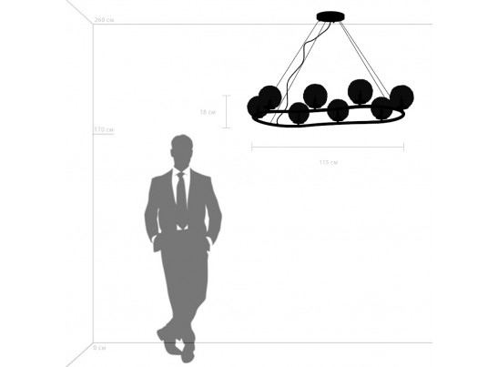 Люстра подвесная Bari Lightstar 815287 в Ростове-на-Дону