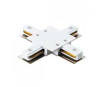 Соединитель X-образный однофазный для встраиваемых треков Barra Lightstar 501146