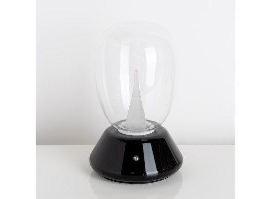 Настольная лампа диммируемая 10W 3000K прозрачный/черный Uovo III Lightstar 807907 в Ростове-на-Дону