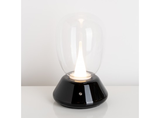 Настольная лампа диммируемая 10W 3000K прозрачный/черный Uovo III Lightstar 807907 в Ростове-на-Дону