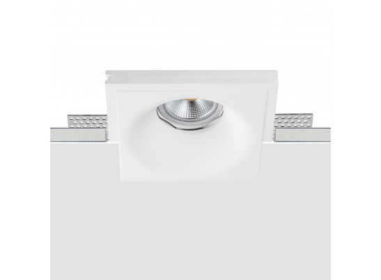 Светильник встраиваемый гипсовый скрытой установки д/гипсокартонного потолка с малозаметной фиксирующей пружиной MR16 GU10 Anello 002000 в Ростове-на-Дону