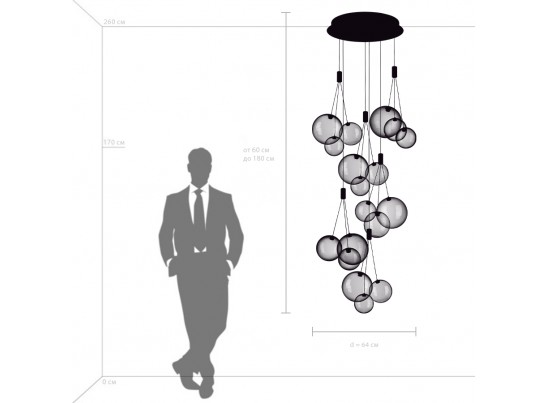 Люстра подвесная Sferetta Lightstar 801180 в Ростове-на-Дону