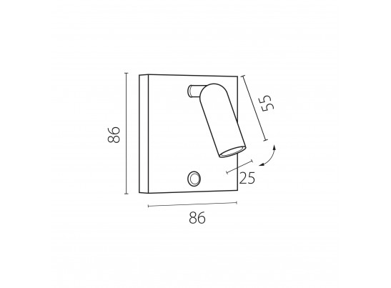 Бра 3W 277LM 3000K, белый Omega Lightstar 200936 в Ростове-на-Дону