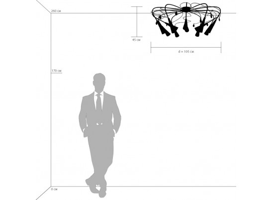 Люстра потолочная Aereo Lightstar 711127 в Ростове-на-Дону