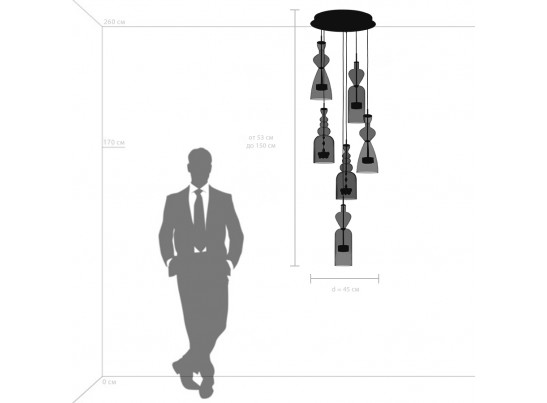 Люстра подвесная Belle Lightstar 814069 в Ростове-на-Дону