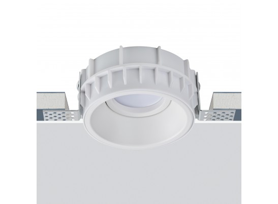 Комплект из светильника и рамки DOMINO ROUND MR16 БЕЛЫЙ в Ростове-на-Дону