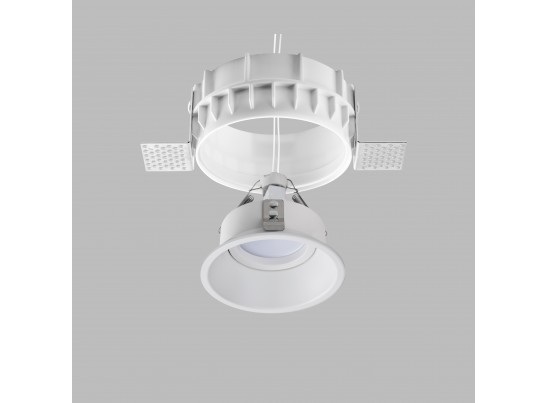 Комплект из светильника и рамки DOMINO ROUND MR16 БЕЛЫЙ в Ростове-на-Дону