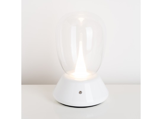 Настольная лампа диммируемая 10W 3000K прозрачный/белый Uovo III Lightstar 807906 в Ростове-на-Дону