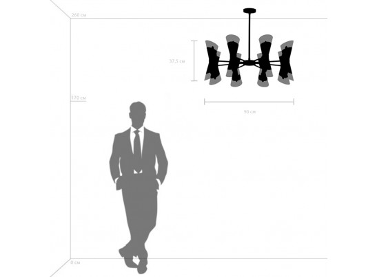 Люстра потолочная Strato Lightstar 817167 в Ростове-на-Дону