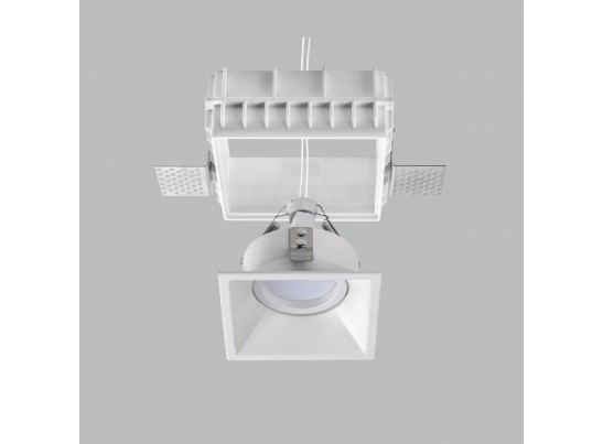 Комплект из светильника и рамки DOMINO QUAD MR16 БЕЛЫЙ в Ростове-на-Дону