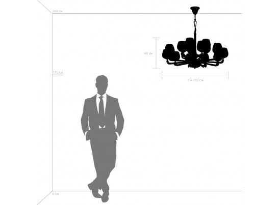 Люстра подвесная Delta Osgona 706152 в Ростове-на-Дону