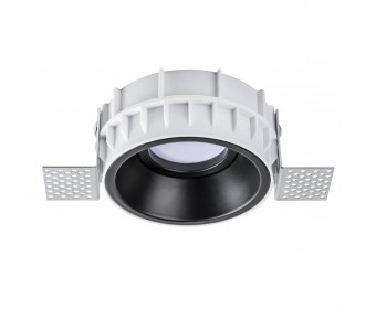 Комплект из светильника и рамки DOMINO ROUND MR16 ЧЁРНЫЙ