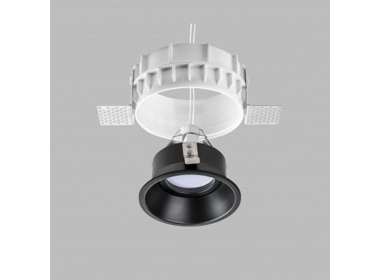 Комплект из светильника и рамки DOMINO ROUND MR16 ЧЁРНЫЙ в Ростове-на-Дону