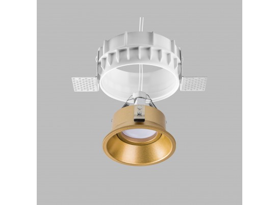 Комплект из светильника и рамки DOMINO ROUND MR16 ЗОЛОТО в Ростове-на-Дону