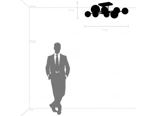 Люстра потолочная Croco Lightstar 815380 в Ростове-на-Дону