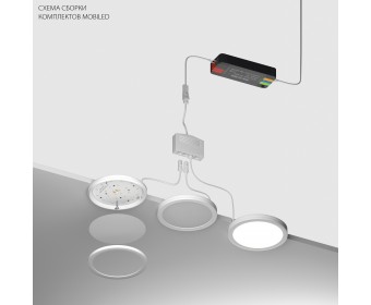 Комплект со светильником Mobiled 12V 20W 1000LM Mobiled Lightstar 036540-4