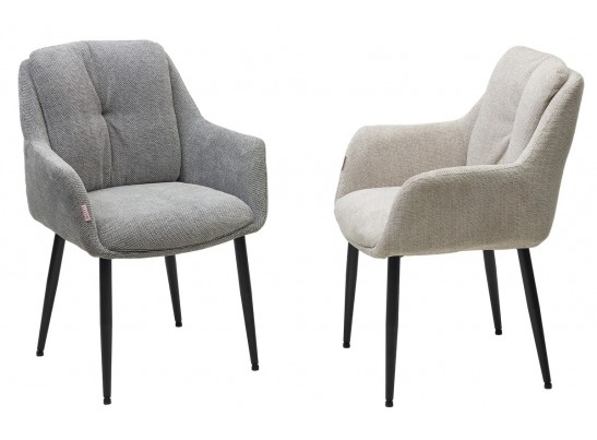 Стул DORE Garna-071 бежевый, ткань / черный каркас, ®DISAUR в Ростове-на-Дону