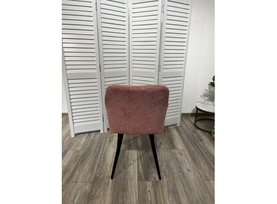 Стул BRANDY WZ2042-11 брусничный фактурный велюр/ черный каркас в Ростове-на-Дону