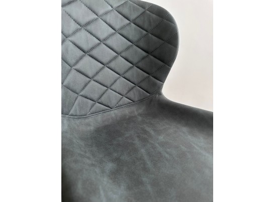 Стул КЛОД, цвет Kiprus-12 Темно-серый, искусственная замша / черный каркас в Ростове-на-Дону