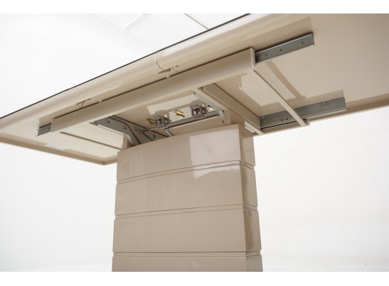 Стол ALTA 120 BEIGE/ CAPPUCINO глазурованное стекло в Ростове-на-Дону