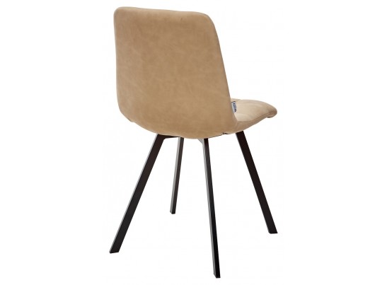 Стул CHILLI SQUARE RU-16 бежевый винтаж, PU / черный каркас в Ростове-на-Дону