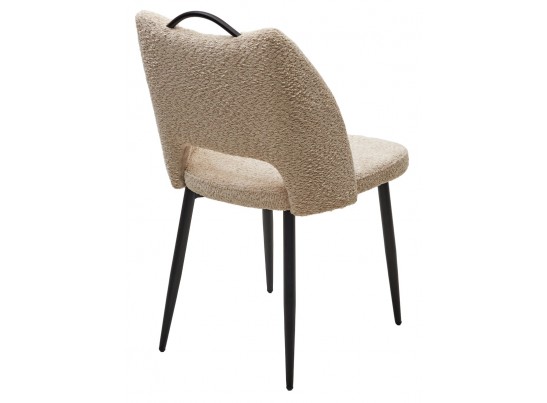 Стул JANETY UF998-04 бежевый, букле / черный каркас/ Товарный знак DISAUR в Ростове-на-Дону