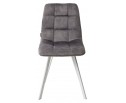 Стул CHILLI SQUARE PK6015-02 (VBP202) античный темно-серый, велюр/ белый каркас в Ростове-на-Дону