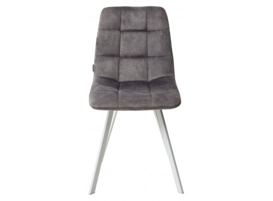 Стул CHILLI SQUARE PK6015-02 (VBP202) античный темно-серый, велюр/ белый каркас в Ростове-на-Дону