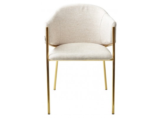 Стул DILL TRF-11 светло-бежевый, ткань/ золотой каркас в Ростове-на-Дону