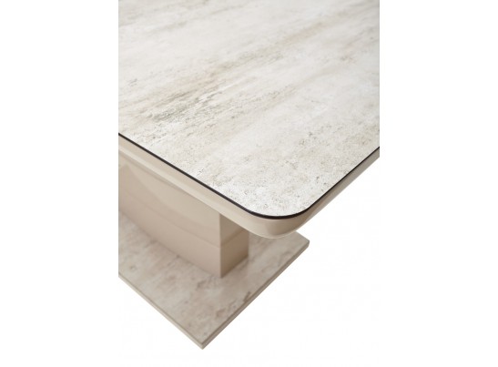 Стол ALTA 120 BEIGE/ CAPPUCINO глазурованное стекло в Ростове-на-Дону